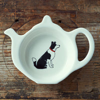 Border Collie Tea Bag Dish By Sweet William