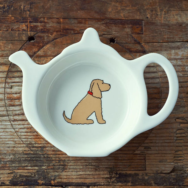 Golden Cocker Spainel Tea Bag Dish By Sweet William