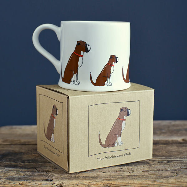 Boxer Mug By Sweet William