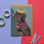 Pointer Dog Greeting Card By Lorna Syson