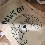 Paws Off Dog Keepsake Bag By Hoobynoo