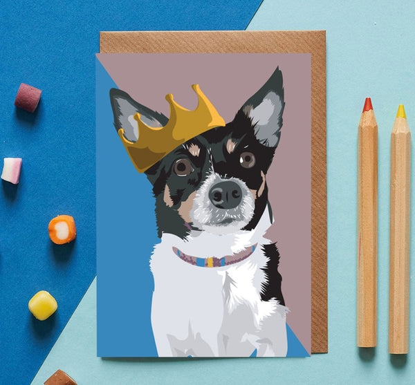 Chihuahua Dog Greeting Card By Lorna Syson