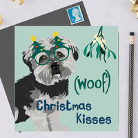 Christmas Havanese Dog Greeting Card By Lorna Syson