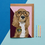 Cocker Spaniel Dog Greeting Card By Lorna Syson
