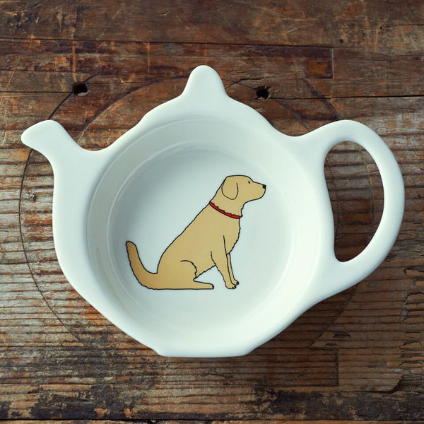 Golden Retriever Tea Bag Dish By Sweet William