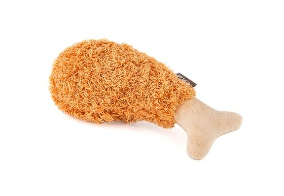 Fried Chicken Plush Dog Toy By P.L.A.Y