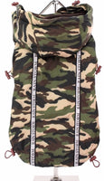 Rainstorm Green Camouflage Print Dog Jacket By Urban Pup