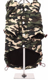 Rainstorm Green Camouflage Print Dog Jacket By Urban Pup
