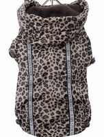 Rainstorm Brown Leopard Animal Print Dog Jacket By Urban Pup