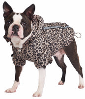 Rainstorm Brown Leopard Animal Print Dog Jacket By Urban Pup
