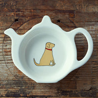 Yellow Labrador Tea Bag Dish By Sweet William